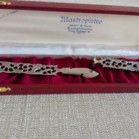 Tagliacarte artigianale in acciaio traforato mano