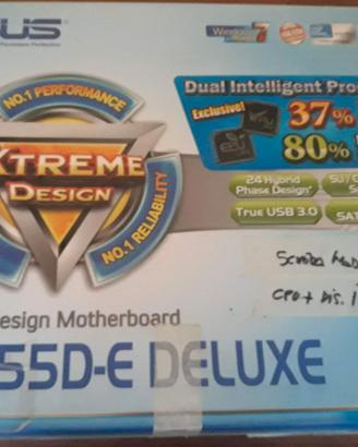 Scheda Madre Asus P7P55D-E Deluxe + Processore