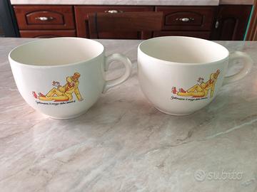 Coppia tazze Galbusera Mago G - Anni ‘80