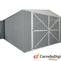 Box auto in Acciaio lamiera 360x514 grigio chiaro