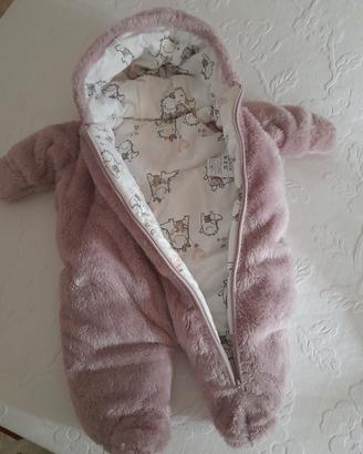 Tutina imbottita Benetton x neonati di 1-3 mesi