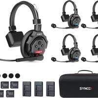 Kit 5 Cuffie Interfoniche Wireless Comunicazione