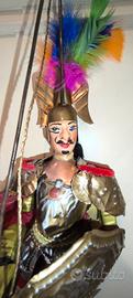 Marionetta vintage raffigurante Rinaldo alta 40 cm