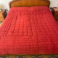 Trapunta matrimoniale rossa Invernale