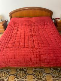 Trapunta matrimoniale rossa Invernale