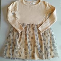 Vestito bambina neonata Beige leopardato 92 cm