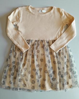 Vestito bambina neonata Beige leopardato 92 cm