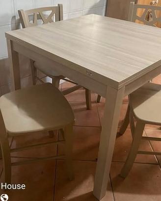 Tavolo 90 allungabile 180