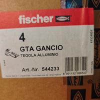 x8 Staffe Ganci Tegola FISCHER FOTOVOLTAICO