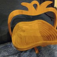 portafrutta o sottopentola in legno