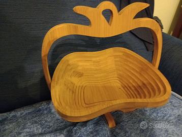 portafrutta o sottopentola in legno