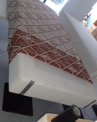 1 sommier in ecopelle + materasso confort t