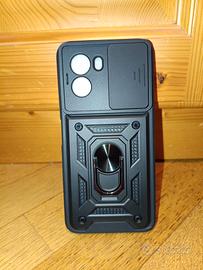 Cover rinforzata per Xiaomi Poco M7 con anello e p