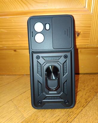 Cover rinforzata per Xiaomi Poco M7 con anello e p