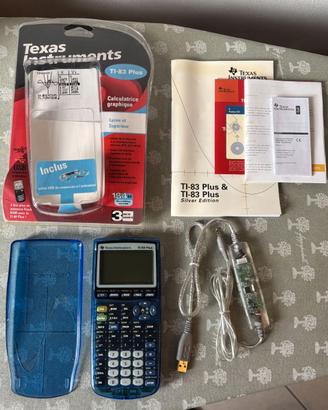 Calcolatrice Texas Instruments TI-83 Plus Blu RARA