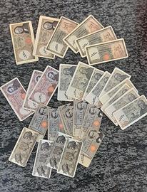 30 Fiches Banconote in Lire Vintage