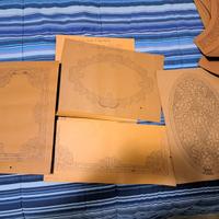 Lotto 56 disegni originali pizzo cantù