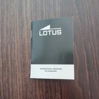 Orologio LOTUS certificato internazionale di garan