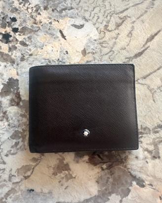 Portafoglio Montblanc pelle Saffiano marrone