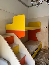 Cameretta con letto a castello