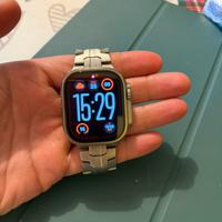 Apple watch ultra batteria 91% + cinturino titanio