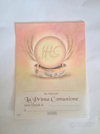 Pergamene ricordo Prima Comunione lotto 