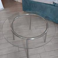 Tavolo rotondo in vetro