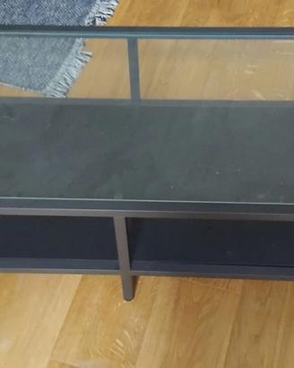 Tavolino da soggiorno con top in vetro