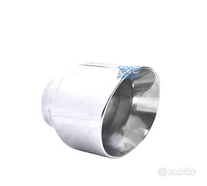 TERMINALE SCARICO UNIVERSALE CROMATO A COLLETTORE 