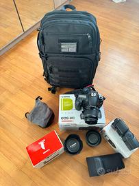 Canon 60d kit  con accessori