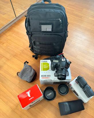 Canon 60d kit  con accessori
