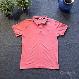 Polo Lacoste rosa taglia L