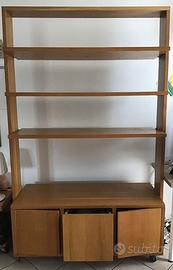 Libreria artigianale in legno