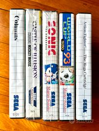 Lotto 5 Giochi Sega Master System PAL Boxed