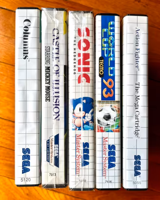 Lotto 5 Giochi Sega Master System PAL Boxed