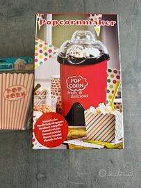 Macchina popcorn elettrica rossa 1200W nuova