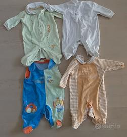 10 tutine e 2 pantaloncini 1-3 mesi