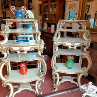 etager da muro laccati e dorati antichi 