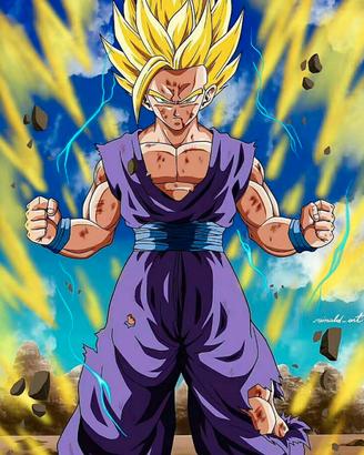 GOHAN SSJ2 DISEGNO FATTO A MANO