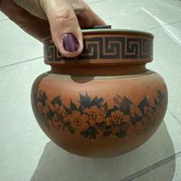 Vaso da tabacco epoca vittoriana in terracotta