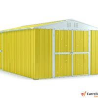 Box capanno acciaio lamiera 327x459cm giallo