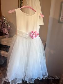 Vestito cerimonia bambina bianco