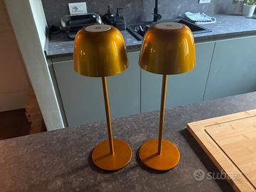 Lampada da tavolo led touch dorate