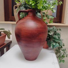 Anfora terracotta vintage vaso orcio portafiori