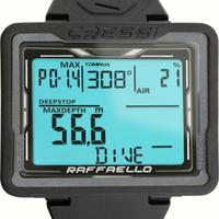 CRESSI Raffaello Computer Subacqueo Unisex, Nero