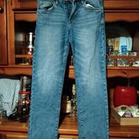 jeans e pantaloni cotone neri anni 12-13-14 maschi