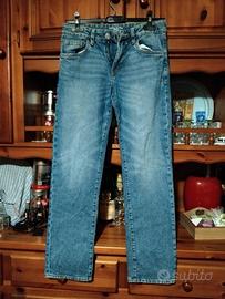 jeans e pantaloni cotone neri anni 12-13-14 maschi