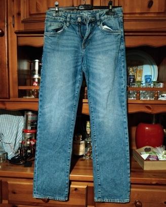 jeans e pantaloni cotone neri anni 12-13-14 maschi