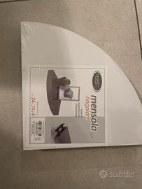 Mensole angolari bianche