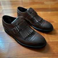 Mocassini da donna marrone in pelle